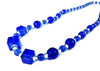 Deco Royal Blue Czech Glass Bead Necklace - Premier Estate Gallery
 - 2