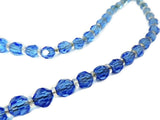 Deco Czech Crystal Bead Necklace Cornflower Blue - Premier Estate Gallery
 - 4