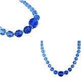 Deco Czech Crystal Bead Necklace Cornflower Blue - Premier Estate Gallery
 - 5