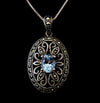 Blue Topaz Marcasite Jewelry Set Victorian Revival Sterling Silver - Premier Estate Gallery
 - 2