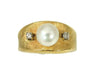 Cultured Pearl Diamond Ring 14k Gold  Vintage - Premier Estate Gallery
 - 2