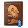 Italian Marquetry Scenic Wall Hanging Natural and Boho Chic Vintage Decors - Premier Estate Gallery 1