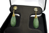 14k Gold Jade Dangle Earrings over 12 ctw - Premier Estate Gallery