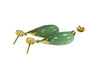 14k Gold Jade Dangle Earrings over 11 ctw