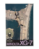 Big Vintage Minolta XG-7 Camera Advertisement Easel Back or Hang - Premier Estate Gallery 