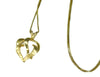Estate 14k Gold Heart Pendant with Chain Italy - Premier Estate Gallery 2