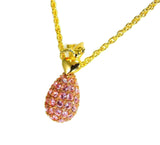 Joan Rivers Pink Pave Egg Necklace Heart and Sparrow - Premier Estate Gallery
 - 2