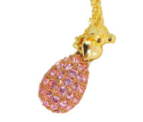 Joan Rivers Pink Pave Egg Necklace Heart and Sparrow - Premier Estate Gallery
 - 1