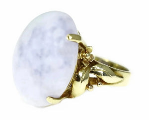 14k Gold Purple Jadeite Ring Ornate - Premier Estate Gallery 1