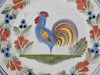 French Faience Henriot Quimper Le Coq Breton Rooster Plates Set of 3