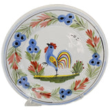 Quimper Rooster Dessert Plates X3 Hand Painted Faience Pottery - Premier Estate Gallery  1
