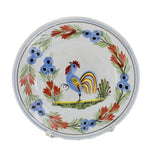 Quimper Rooster Dessert Plates X3 Hand Painted Faience Pottery - Premier Estate Gallery  4