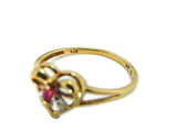 10k Ruby Heart Ring, Promise Ring, Granddaughter Gift, Gemstone Jewelry - Premier Estate Gallery
 - 4