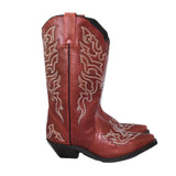 Rockin' Country Brick Red Cowboy Boots Sz 7.5 Women's - Premier Estate Gallery 1