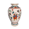 Shimazu Family Crest Vase Hand Painted Katani Style Vintage - Premier Estate Gallery