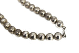 Vintage Silver Strand Long Beads 86 grams, Vintage Sterling Bead Necklace Long