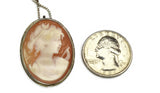 Sterling Goddess Diana Cameo Brooch Pendant with Chain c1977 - Premier Estate Gallery 4