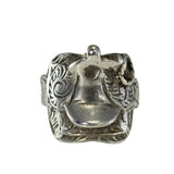 Vintage Solid Cast Silver Saddle Ring c1950s Cowboy Cowgirl Ring - Premier Estate Gallery  2