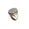 1950s European Silver Men's Signet Ring Ready for Engraving Initials - Premier Estate Gallery  1