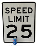 Authentic Road Sign 25 MPH Speed Limit Big 30X24 inch Vintage Industrial Sign - Premier Estate Gallery 1