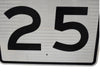 Large Authentic Road Sign 25 MPH Speed Limit Great Wall Decor