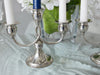 Pair Sterling Silver Candelabras Revere Silversmiths 3 Light Candle Holders X2