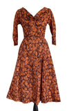 Vintage 1950s Day Dress with Built In Crinoline Pristine Condition - Premier Estate Gallery 